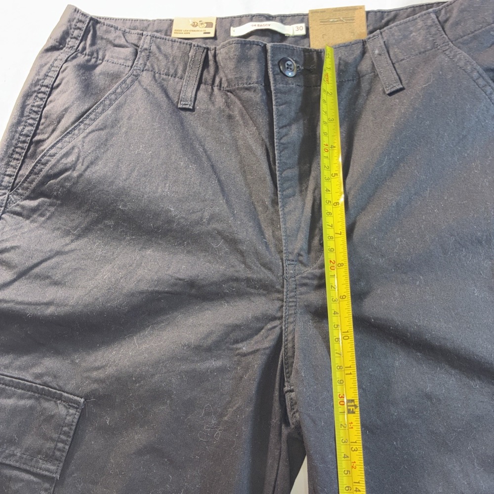 Levi's 94 Baggy Wide Leg Cargo Pants Women's W30 L32 Black NWT - Picture 4 of 14